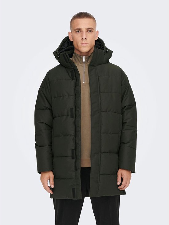ONLY&SONS ONSCARL LONG QUILTED COAT OTW Heren Jas