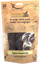 Carniwell - kippenvleesstrips - 100 Gram - Hypoallergeen Kauwsnack - Hondensnoepjes - natuurlijke hondensnacks kip