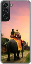 Coque Samsung Galaxy S22 Plus - Chevaucher un éléphant - Coque de téléphone en Siliconen