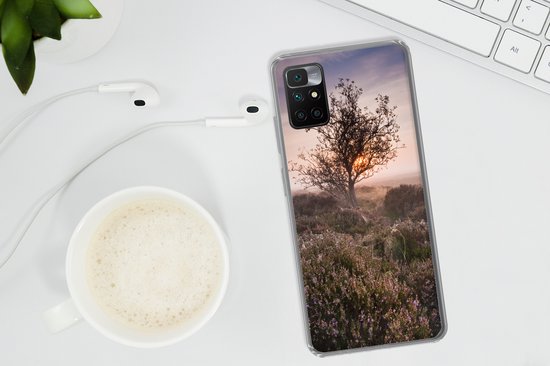 Coque de téléphone compatible avec Xiaomi et Redmi 10 - La lande au lever du soleil - Coque en Siliconen