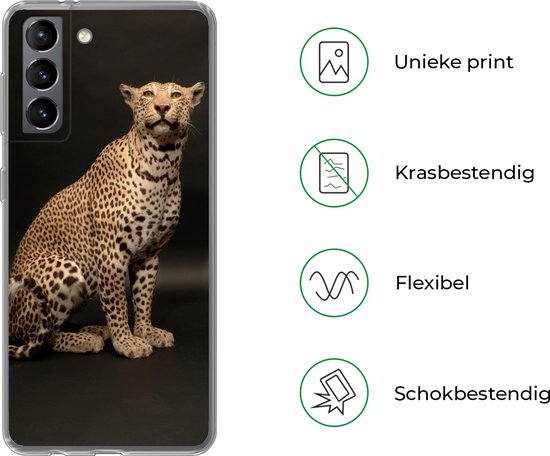 Coque Samsung Galaxy S21 - Léopard - Animaux - Tache - Siliconen