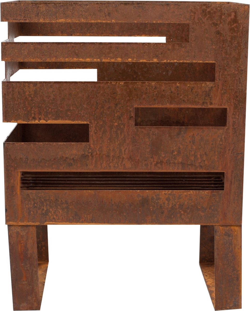 RedFire Madison Fire Bowl - Corten Look - 38 x 23 x 50 cm