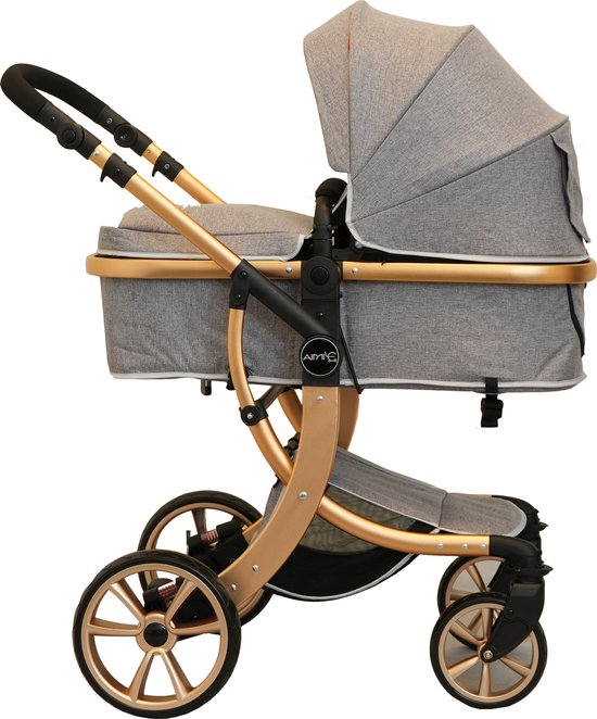 Bellaby Nieuwe Luxe Kinderwagen 2 In 1 Grijs van BELLA — afbeelding 2