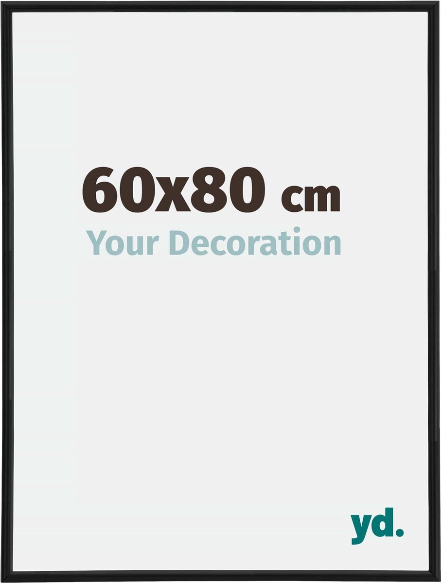 yd. Your Decoration - Fotolijst 60x80 cm - Kunststof - Zwart Mat - Annecy