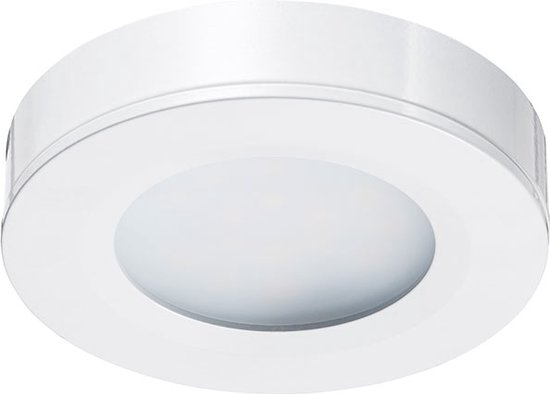 Ledisons Adria - 5 witte LED-opbouwspots met afstandsbediening - dimbaar - 3 jaar garantie - 2700K (extra warm-wit) - 200 Lumen 3W - IP44