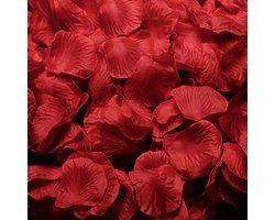 Rozenblaadjes Rood Valentijn Decoratie Hartjes Versiering Valentijn Versiering Confetti Feestversiering - 1000 Stuks