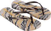 Ipanema Animal Print Slippers Dames - Grey/Bronze - Maat 37