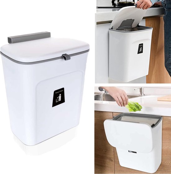 ELAYARD Poubelle De Cuisine Suspendue Pliable Petit Organisateur De