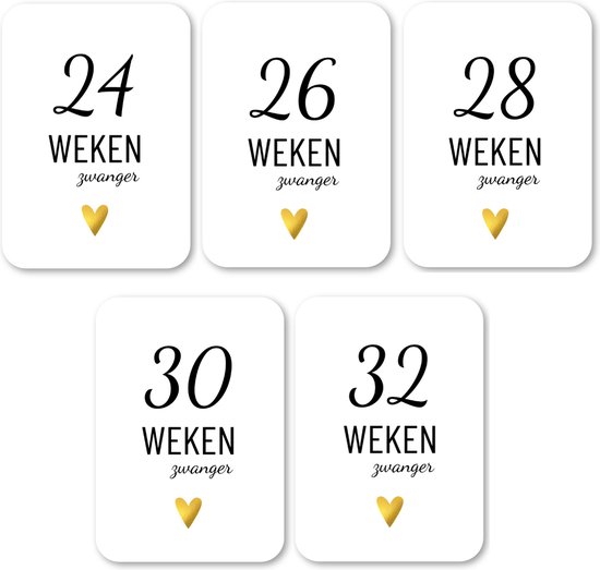 Mijlpaalkaarten Zwanger Lifestyle2Love bol