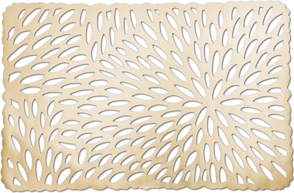 Zeller placemats - glanzend goud - rechthoekig - 29 x 44 cm - onderleggers