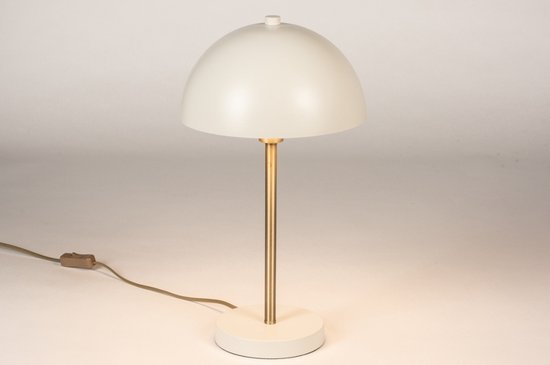 Lumidora Lampe à poser 74463 - E14 - Grijs - Crème - Messing - Métal - ⌀ 25 cm
