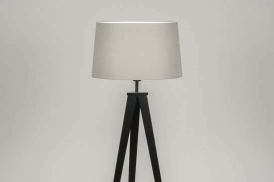 Lumidora Vloerlamp 30887 - ANTIQUA - E27 - Zwart - Grijs - Metaal - ⌀ 51 cm