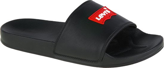 Levi's June Batwing Patch 235642-794-59, Mannen, Zwart, Slippers, maat: 39