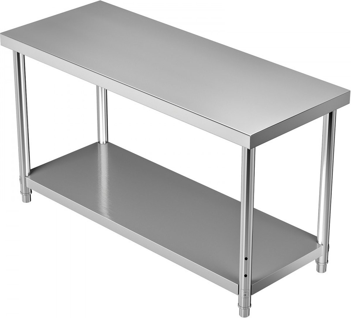 Keuken Werktafel SucceBuy 76x122 cm, Werktafel in Roestvrij Staal voor
