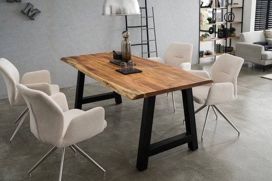 Table de salle à manger Timo Acacia - Rectangulaire - 220x110cm - Hauteur 76,5 cm