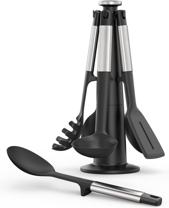 5-in-1 Utensil Joseph Joseph Elevate Giftset – Keukenhulpen Met Siliconen Handgrepen, Multi-Kleur Max 200°C Bestendig