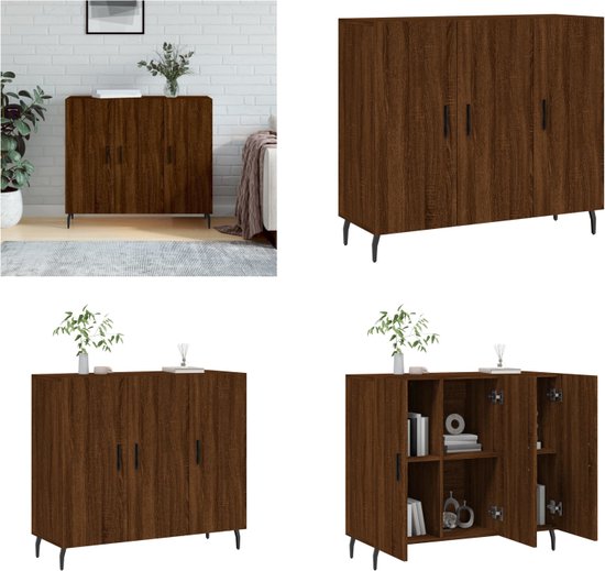 Etagère murale vidaXL Wandschappen 4 st 60x40x1,5 cm bewerkt hout