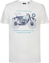 Petrol Industries - Heren Artwork T-shirt Lagoonize - Wit - Maat XXXL