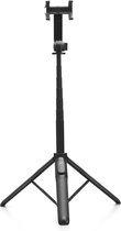 Forcell - F-Grip S150XL Selfie Stick geschikt voor mobiele telefoon - Met Tripod en Remote Control - 1.5 Meter - Zwart
