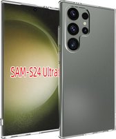 Samsung Galaxy S24 Ultra Hoesje - MobyDefend Transparante TPU Gelcase - Volledig Doorzichtig - GSM Hoesje - Telefoonhoesje Geschikt Voor Samsung Galaxy S24 Ultra