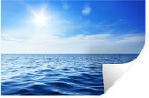 Muurstickers - Sticker Folie - Zee - Zon - Lucht - 90x60 cm - Plakfolie - Muurstickers Kinderkamer - Zelfklevend Behang - Zelfklevend behangpapier - Stickerfolie