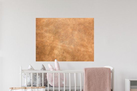 Stickers muraux - Sticker Foil - Cuir - Structure - Aspect Cuir - Marron - 80x60 cm - Film Adhésif - Stickers muraux Chambre Enfant - Papier Peint Auto Adhésif