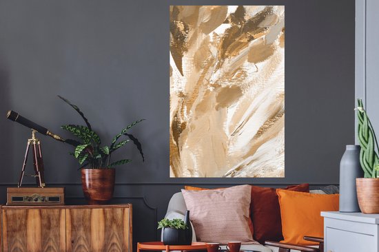 Stickers Stickers muraux - Peinture - Or - Luxe - 80x120 cm - Film adhésif