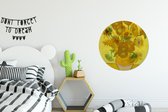 WallCircle - Wandcirkel - Muurcirkel - Zonnebloemen - Vincent van Gogh - Aluminium - Dibond - ⌀ 60 cm - Binnen en Buiten
