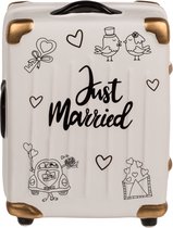 Spaarpot koffer 'Just Married'