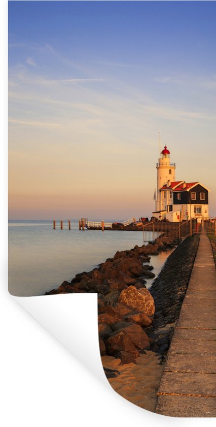 Phare avec un ciel bleu Aluminium