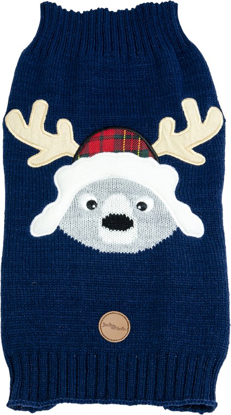 Jack and Vanilla Hondentrui Rendier - Blauw - M - 32cm