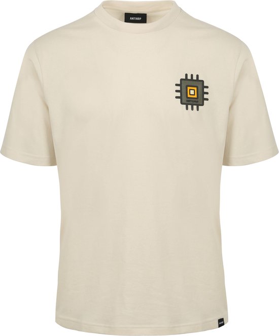 ANTWRP - T-Shirt Print Ecru - Heren - Modern-fit