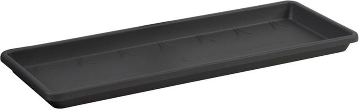 Elho Barcelona Balkonbak Schotel 50 - Schotel voor Balkon Buiten - Ø 45.0 x H 2.8 cm - Antraciet