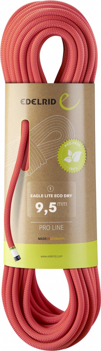 Edelrid Eagle Lite Eco Dry 9.5 Mm Touw Roze 80 m