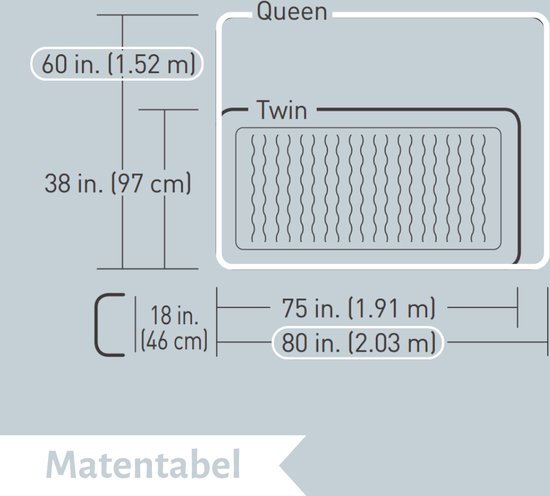 Bestway luchtbed - 2-Persoons - 152 x 203 x 46 cm - Bruin - Inclusief pomp - Hoeslaken en Reparatieset — afbeelding 5