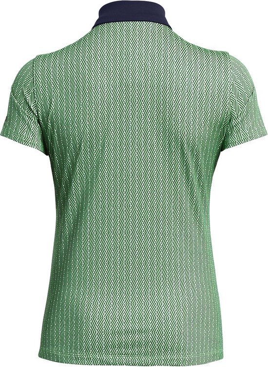 Dames Golfpolo Under Armour Playoff Ace Polo-Matrix Green Navy van DAM — afbeelding 5