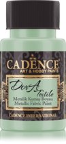 Cadence Dora Peinture textile métallisée 50 ml Menthol