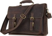 Sac en cuir marron foncé Marlano