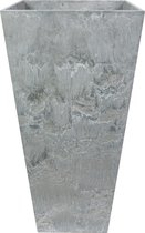 Jardinière Artstone ELLA - aspect pierre gris clair - 35 * 35 * 70 cm