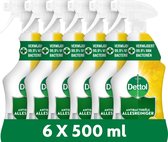 Dettol - 6 Allesreiniger Sprays - Antibacterieel - 6x Sprankelende Citroen - 6x500 ml - Voordeelverpakking