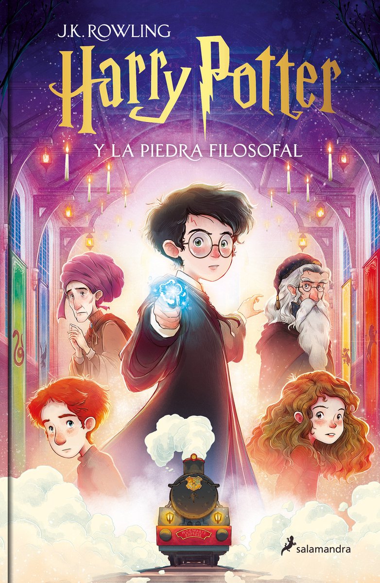 Omslag van HARRY POTTER- Harry Potter y la piedra filosofal (Edición con ilustraciones de Xavier Bonet) / Harry Potter and the Sorcerer's Stone