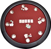 North Ronde Pokertafel Texas 8 Personen Rood