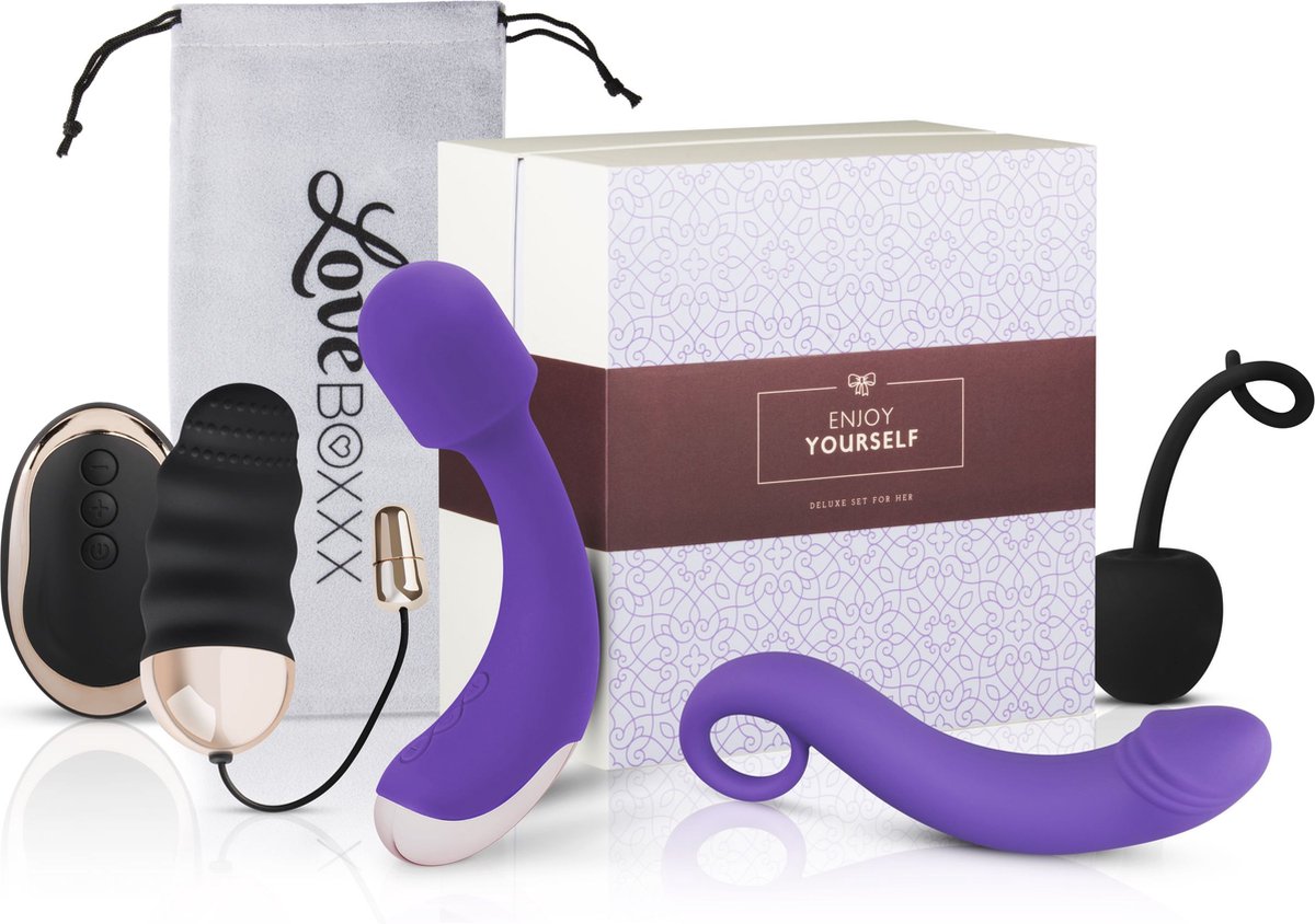 Loveboxxx - Solo Box Women - Erotische Geschenkset - Seksspeeltjes - Toy Set - Wit