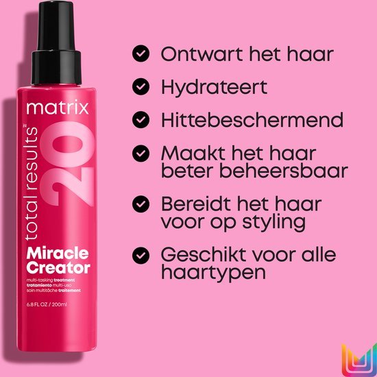 Matrix Miracle Creator Spray Sans Rinçage – Un spray avec 20 bénéfices – 190 ml