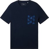 Tom Tailor T-shirt T Shirt Met Patroon 1042052xx12 10668 Mannen Maat - L