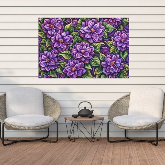 Affiche jardin Fleurs - Affiche jardin nature - Affiche jardin Stengel - Décoration murale jardin - Tableaux de jardin extérieur - Décoration Jardin extérieur affiche jardin 150x100 cm