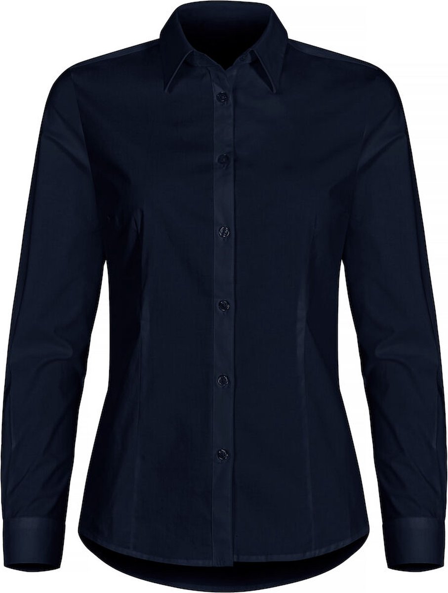 Clique Stretch Shirt L/S Women 027961 - Dark Navy - 42/XL