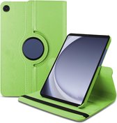 Book Cover Geschikt voor: Samsung Galaxy Tab A9+ (Plus) 11 inch 2023 (SM-X210, SM-X215, ,SM-X216, SM-X218) Draaibaar Hoesje - Multi stand Case - Groen