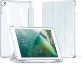 Dux Ducis - Tablet hoes geschikt voor Apple iPad 9.7 (2017/2018) - Unid Tri-fold Case - Met Pencilhouder en Auto/Wake Functie - Blauw