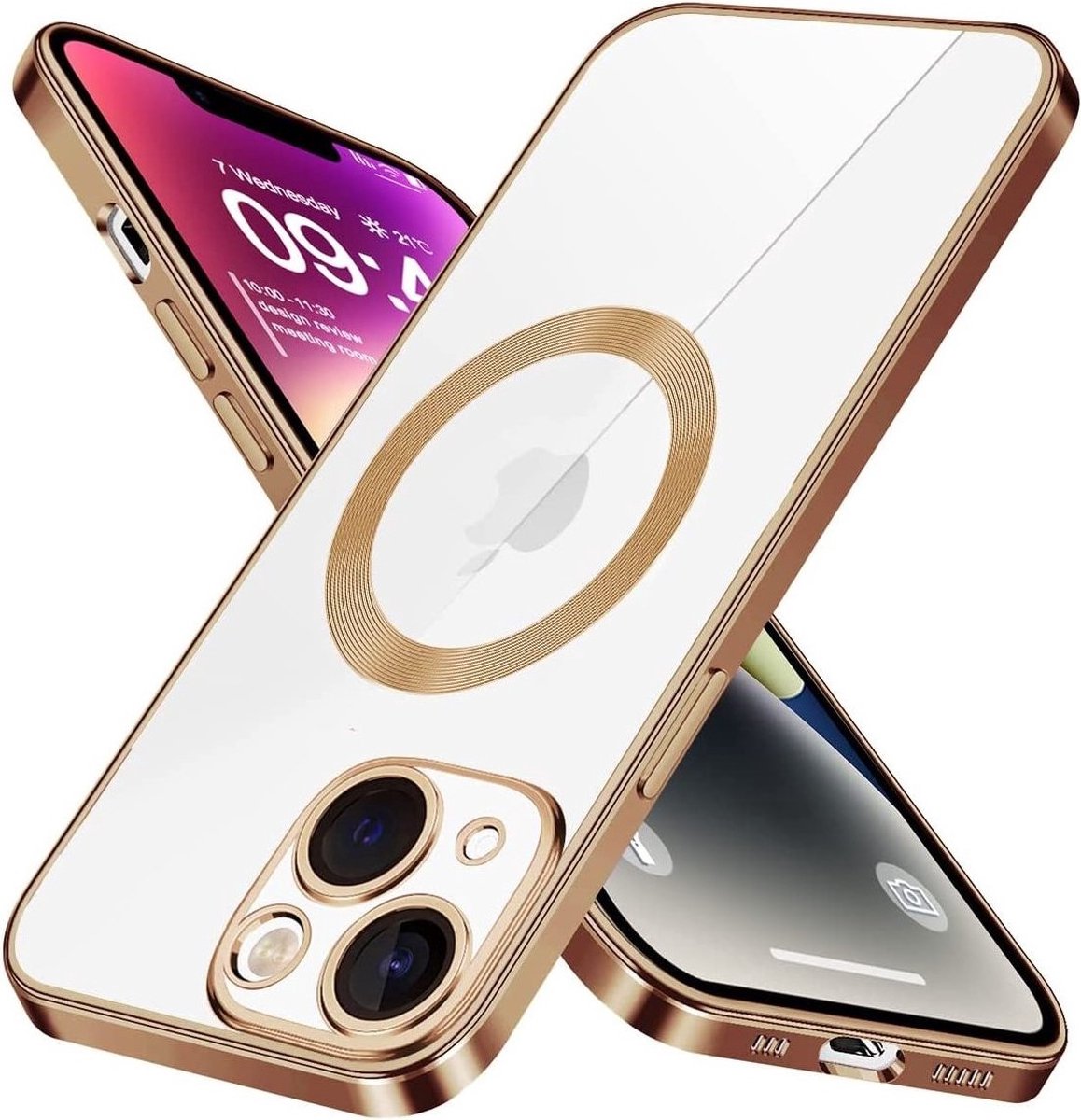 Cityhoesje-iPhone 15 Plus-Magnetic Magsafe Lens-Backcover